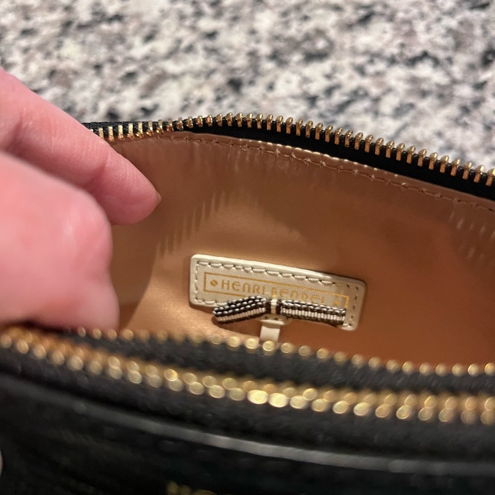 henri bendel Black Fringe Crossbody Bag with Gold Chain - Picture 9 of 12